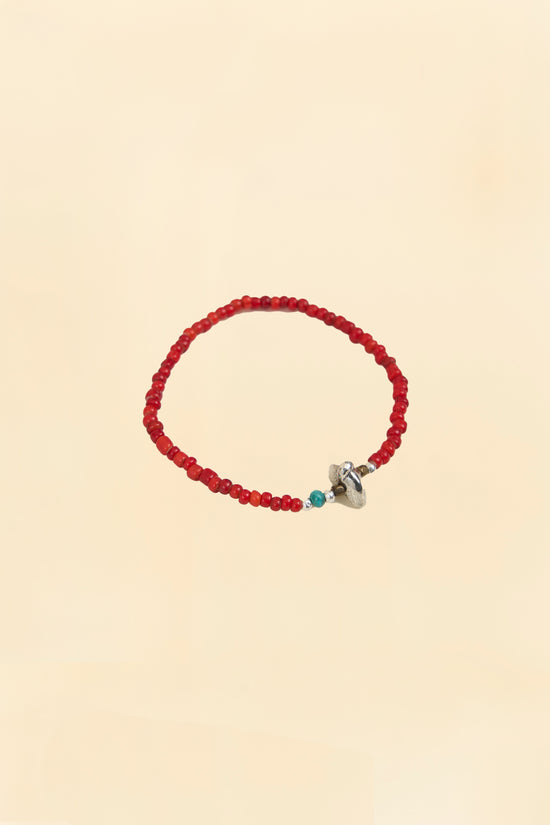 SunKu Antique Beads Bracelet - Red