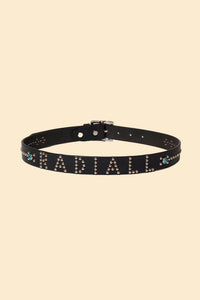 Radiall Rhodes Studded Leather Belt - Black
