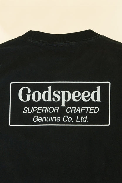 Godspeed 'Genuine' Heavyweight Organic T-Shirt - Black -Godspeed - URAHARA