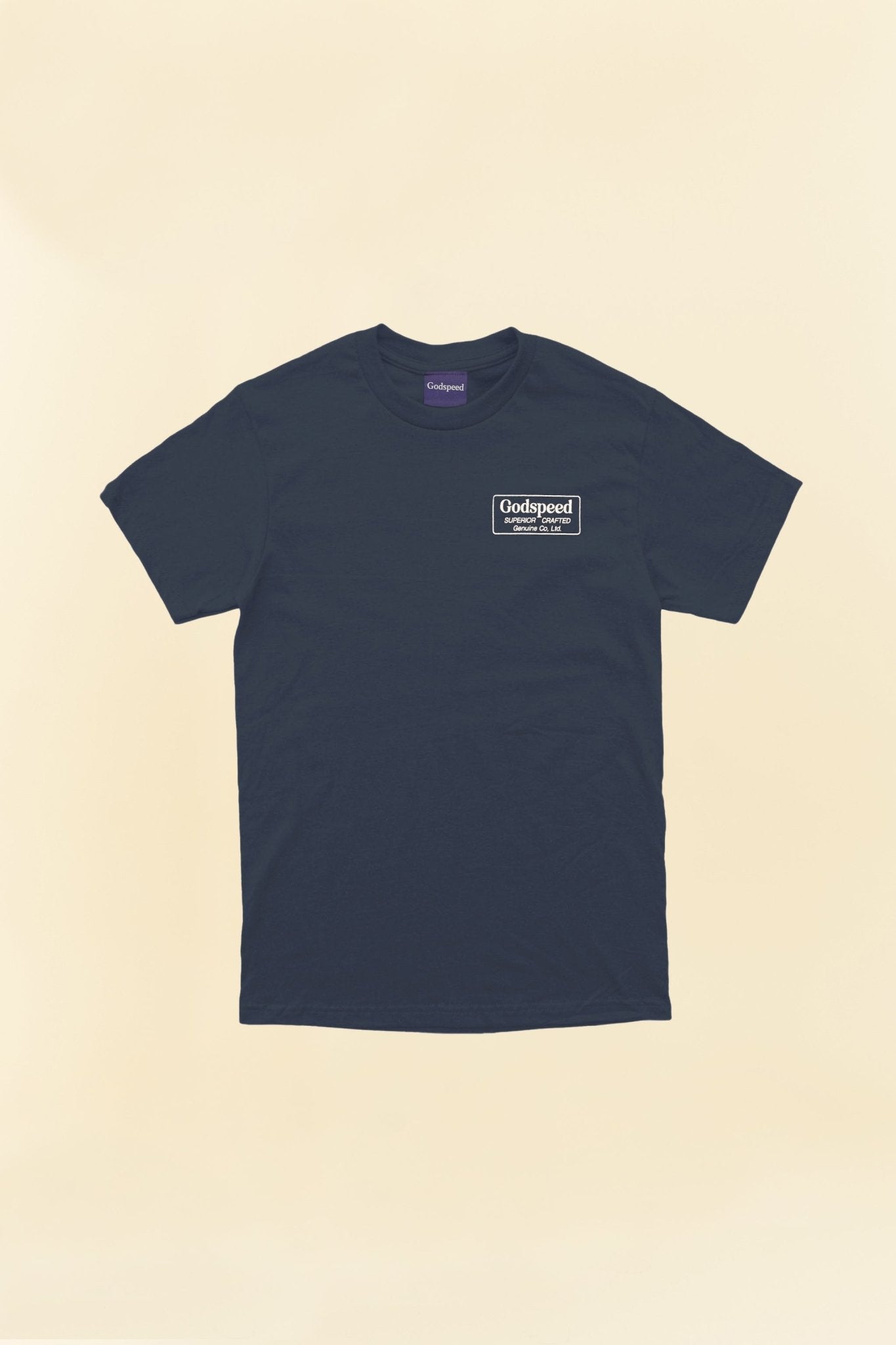 Godspeed 'Genuine' Heavyweight Organic T-Shirt - Navy -Godspeed - URAHARA