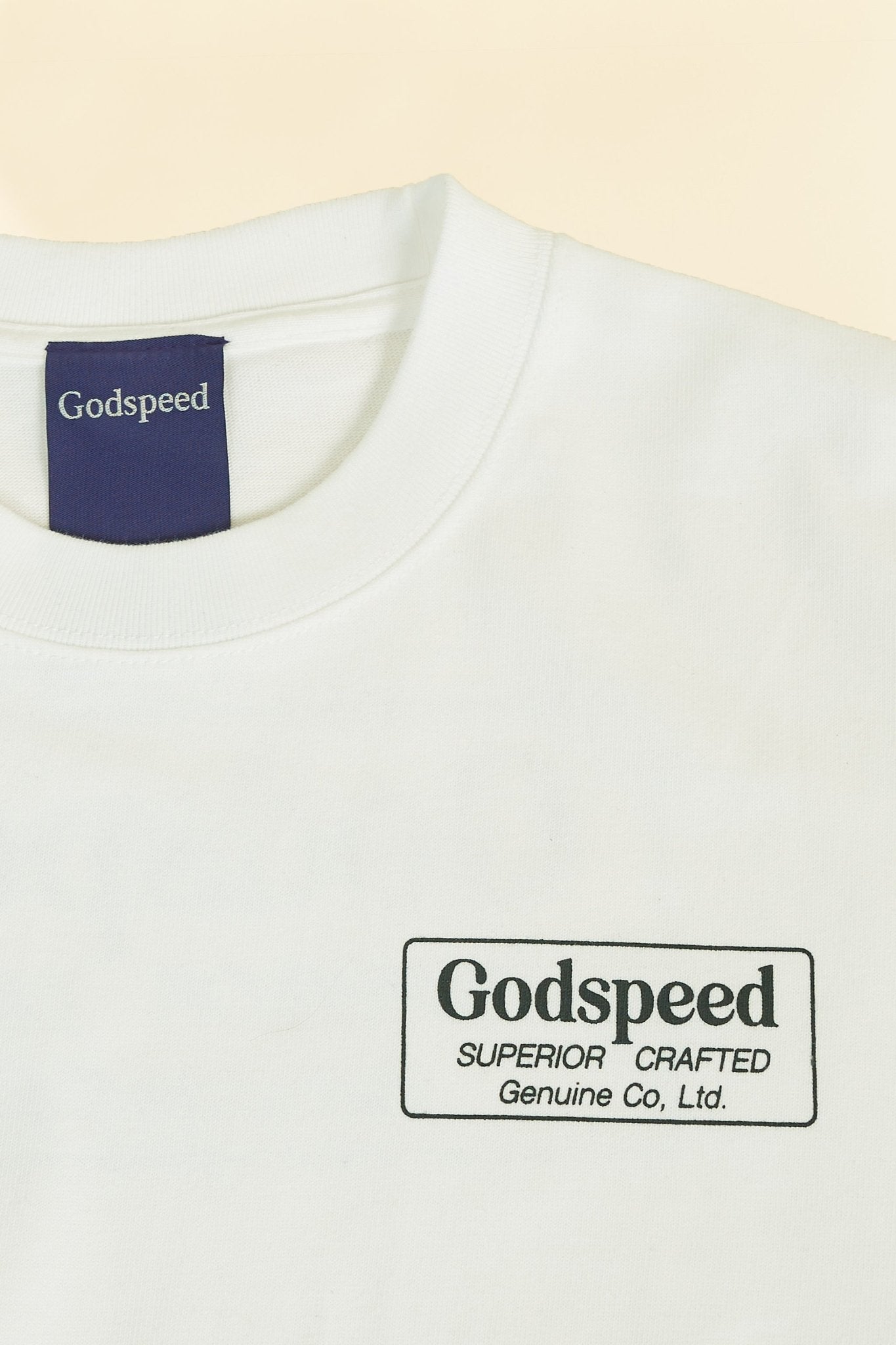 Godspeed 'Genuine' Heavyweight Organic T-Shirt - White -Godspeed - URAHARA
