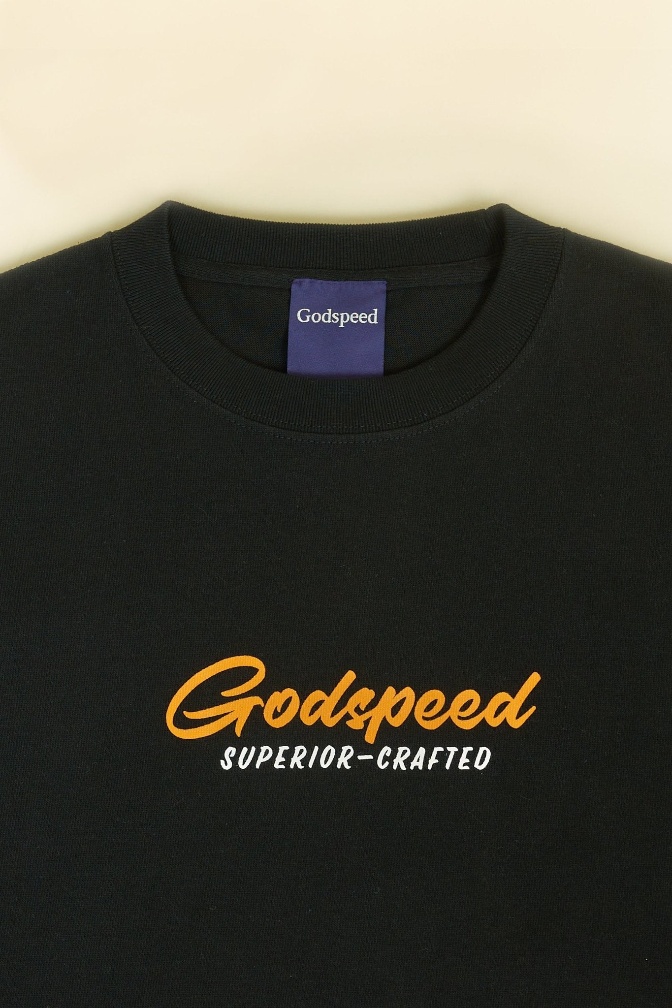 Godspeed 'Sign' Heavyweight Organic T-Shirt - Black – URAHARA