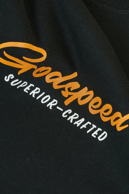 Godspeed 'Sign' Heavyweight Organic T-Shirt - Black -Godspeed - URAHARA