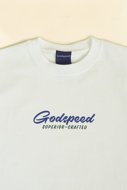 Godspeed 'Sign' Heavyweight Organic T-Shirt - White -Godspeed - URAHARA