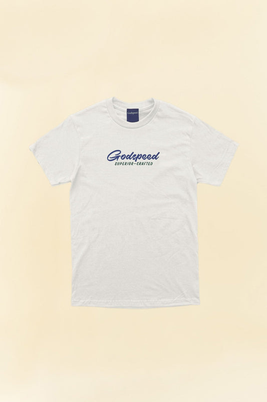 Godspeed 'Sign' Heavyweight Organic T-Shirt - White -Godspeed - URAHARA