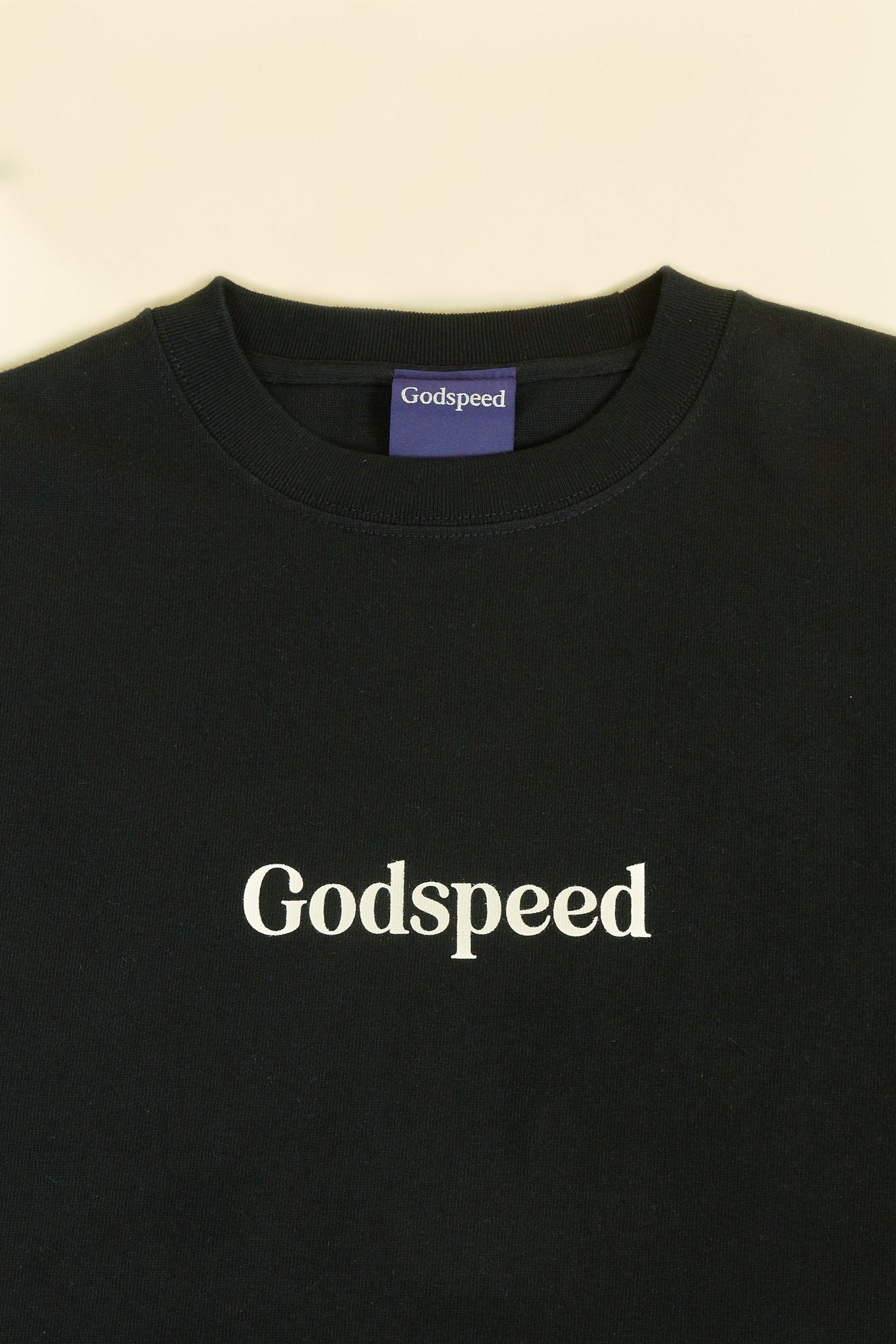 Godspeed 'Zenith' Heavyweight Organic T-Shirt - Black -Godspeed - URAHARA