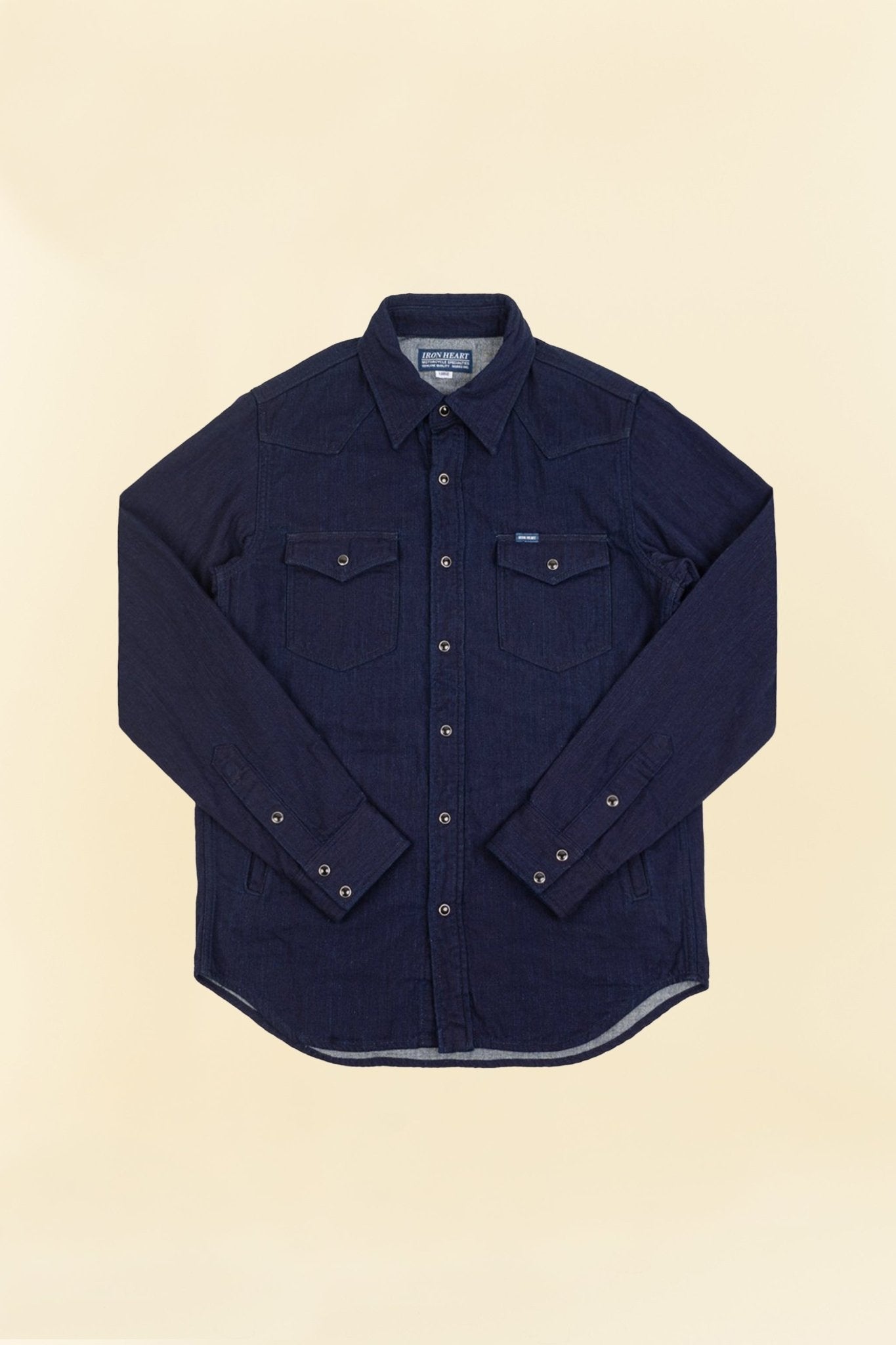 Iron Heart 10oz Double Cloth Denim CPO Shirt - Indigo - Iron Heart - URAHARA