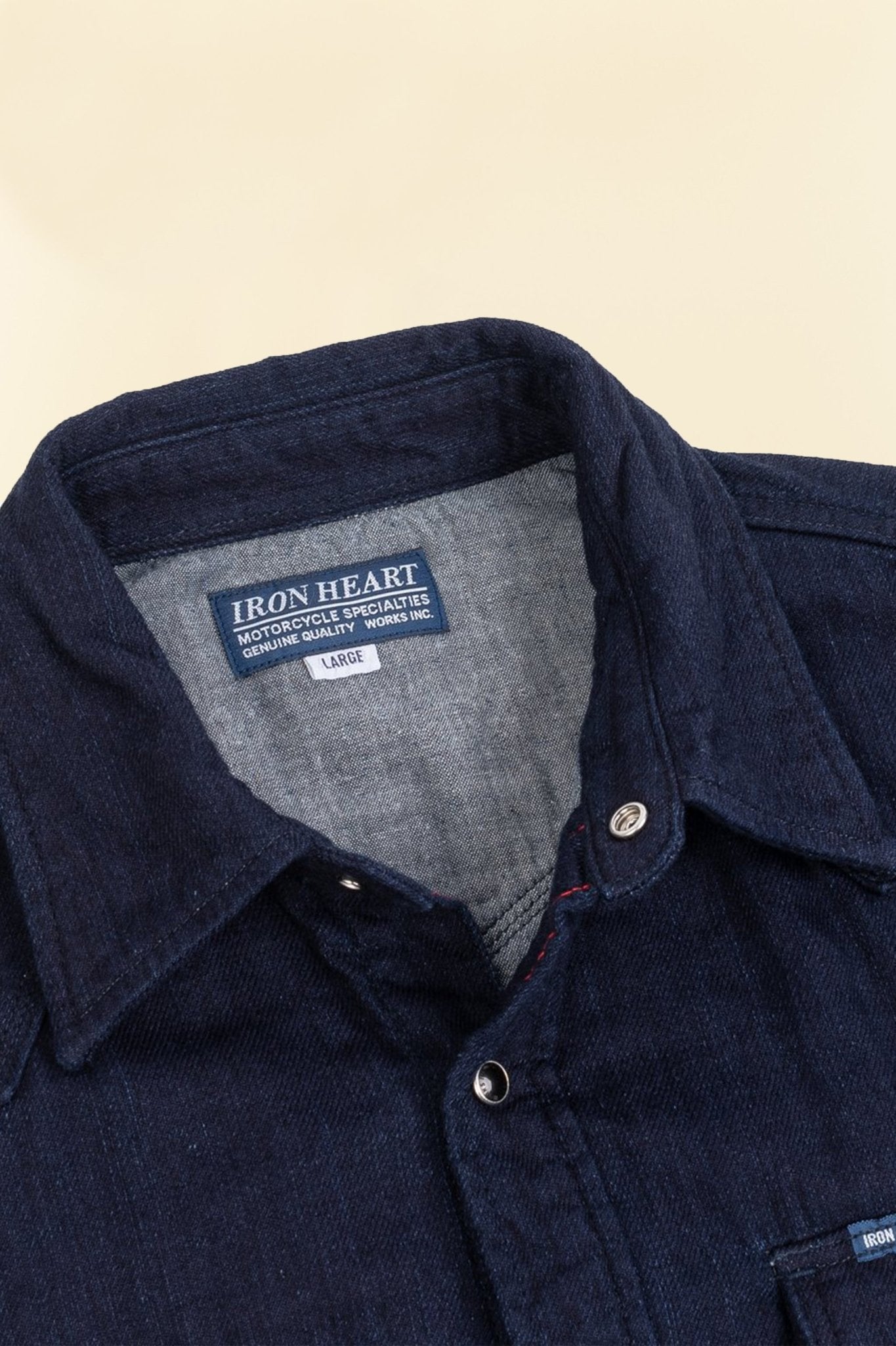 Iron Heart 10oz Double Cloth Denim CPO Shirt - Indigo - Iron Heart - URAHARA