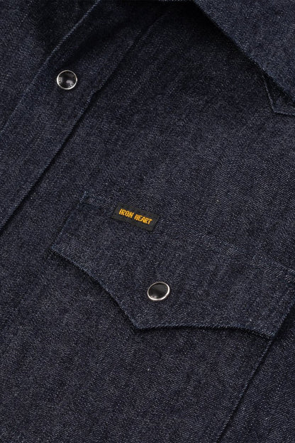 Iron Heart 10oz Selvedge Denim Western Shirt - Indigo - Iron Heart - URAHARA