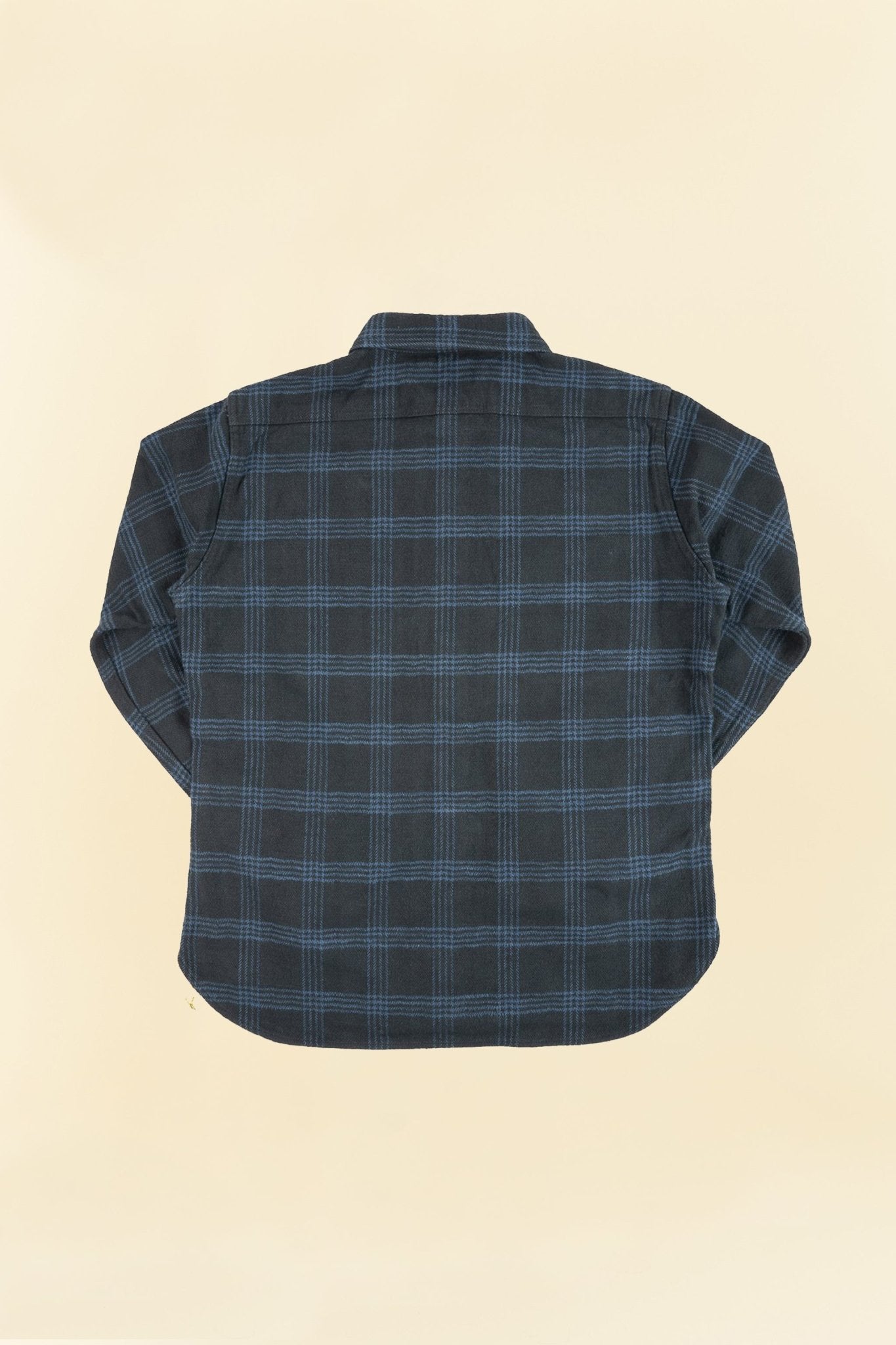 Iron Heart 12oz Slubby Heavy Flannel Check Work Shirt - Black - Iron Heart - URAHARA