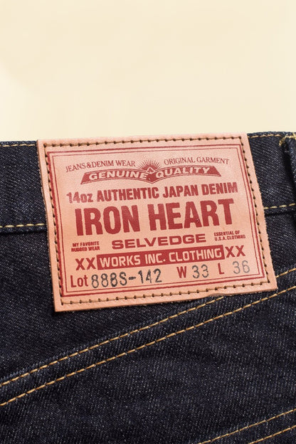 Iron Heart 14oz IH - 888S - 142 High Rise Tapered Jeans - Indigo - Iron Heart - URAHARA