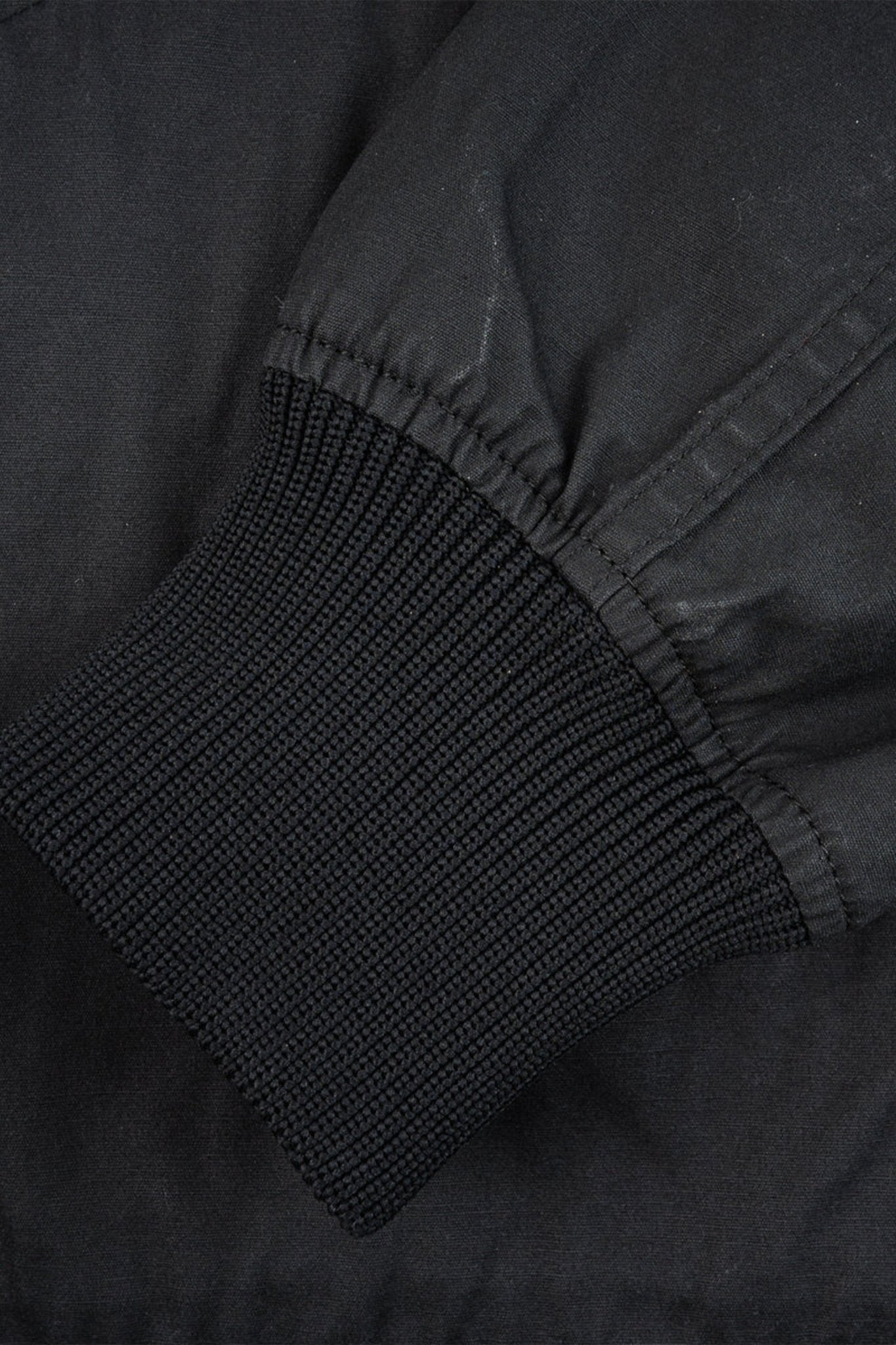 Iron Heart 7oz Rubber Wax Coated Windbreaker - Black - Iron Heart - URAHARA