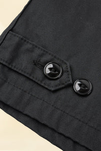 Iron Heart 7oz Rubber Wax Coated Windbreaker - Black - Iron Heart - URAHARA