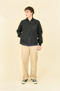 Iron Heart 7oz Rubber Wax Coated Windbreaker - Black - Iron Heart - URAHARA