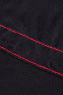 Iron Heart 9oz Cotton Linen Work Shirt - Black - Iron Heart - URAHARA