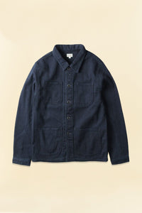 Japan Blue 11oz Sashiko Chore Coat - Indigo - Japan Blue - URAHARA
