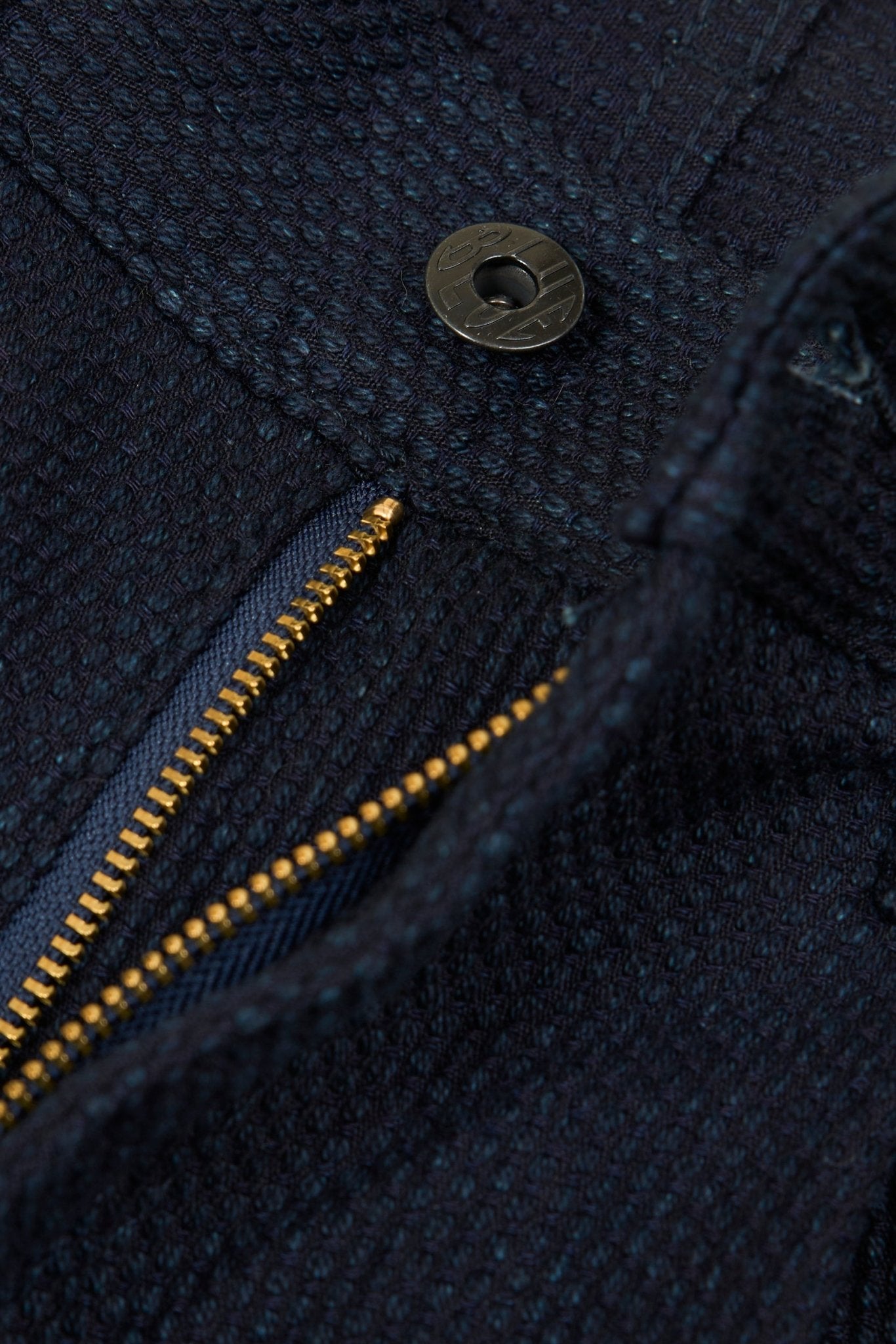 Japan Blue 11oz Sashiko Wide Tapered Pants - Indigo - Japan Blue - URAHARA