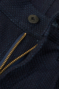 Japan Blue 11oz Sashiko Wide Tapered Pants - Indigo - Japan Blue - URAHARA