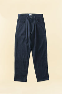 Japan Blue 11oz Sashiko Wide Tapered Pants - Indigo - Japan Blue - URAHARA