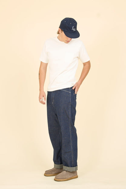 Japan Blue Wide Carpenter Pants - 10oz Denim - Japan Blue - URAHARA