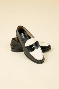 Kenford Shoes Combi Loafer - Black / White - Kenford Shoes - URAHARA