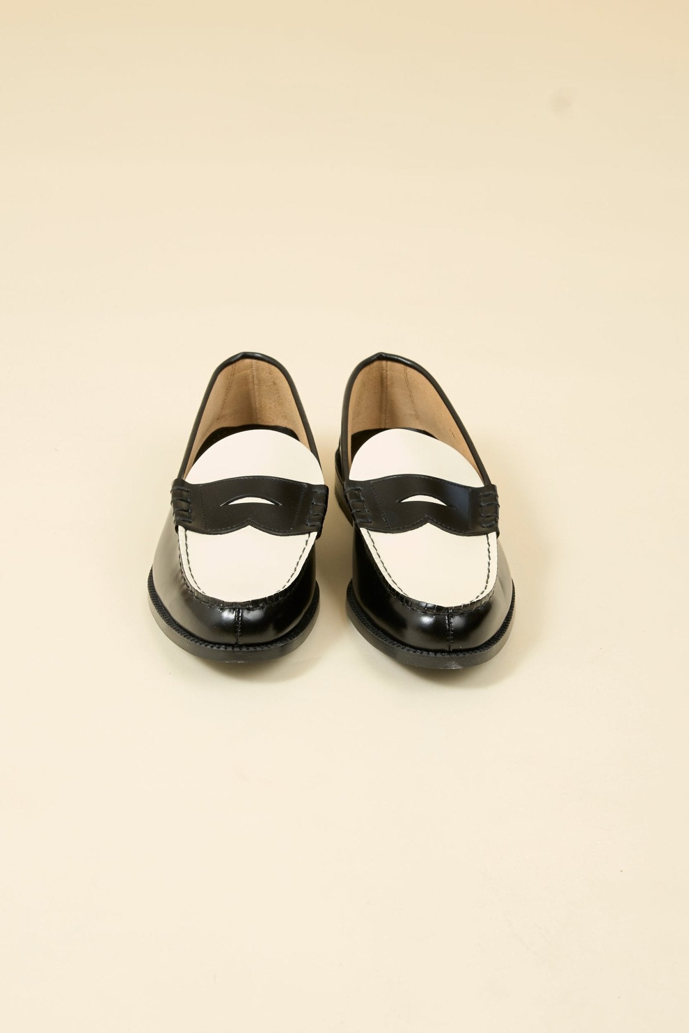 Kenford Shoes Combi Loafer - Black / White - Kenford Shoes - URAHARA