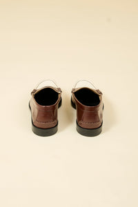 Kenford Shoes Combi Loafer - Dark Brown / White - Kenford Shoes - URAHARA