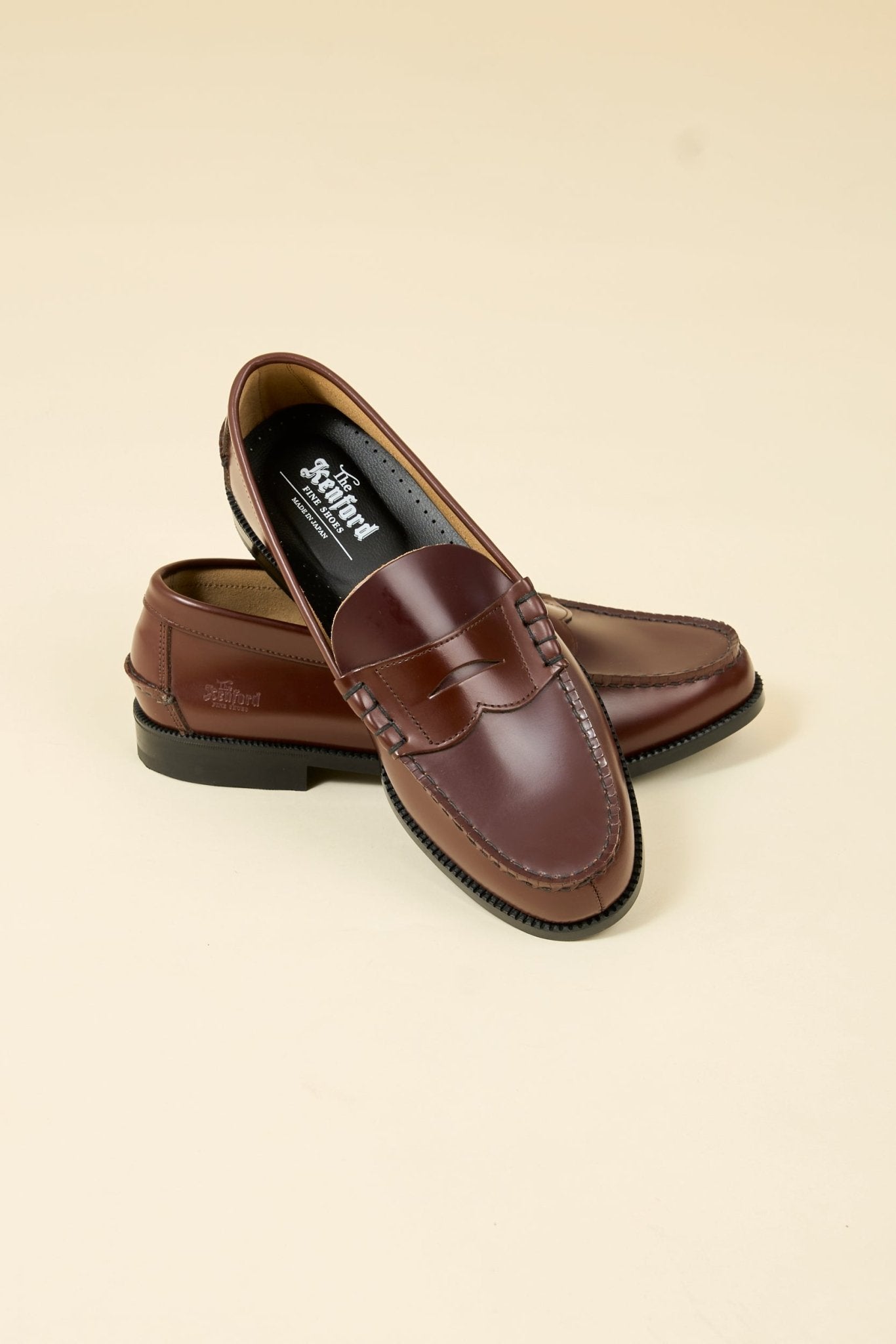 Kenford Shoes Combi Loafer - Dark Brown / Wine - Kenford Shoes - URAHARA