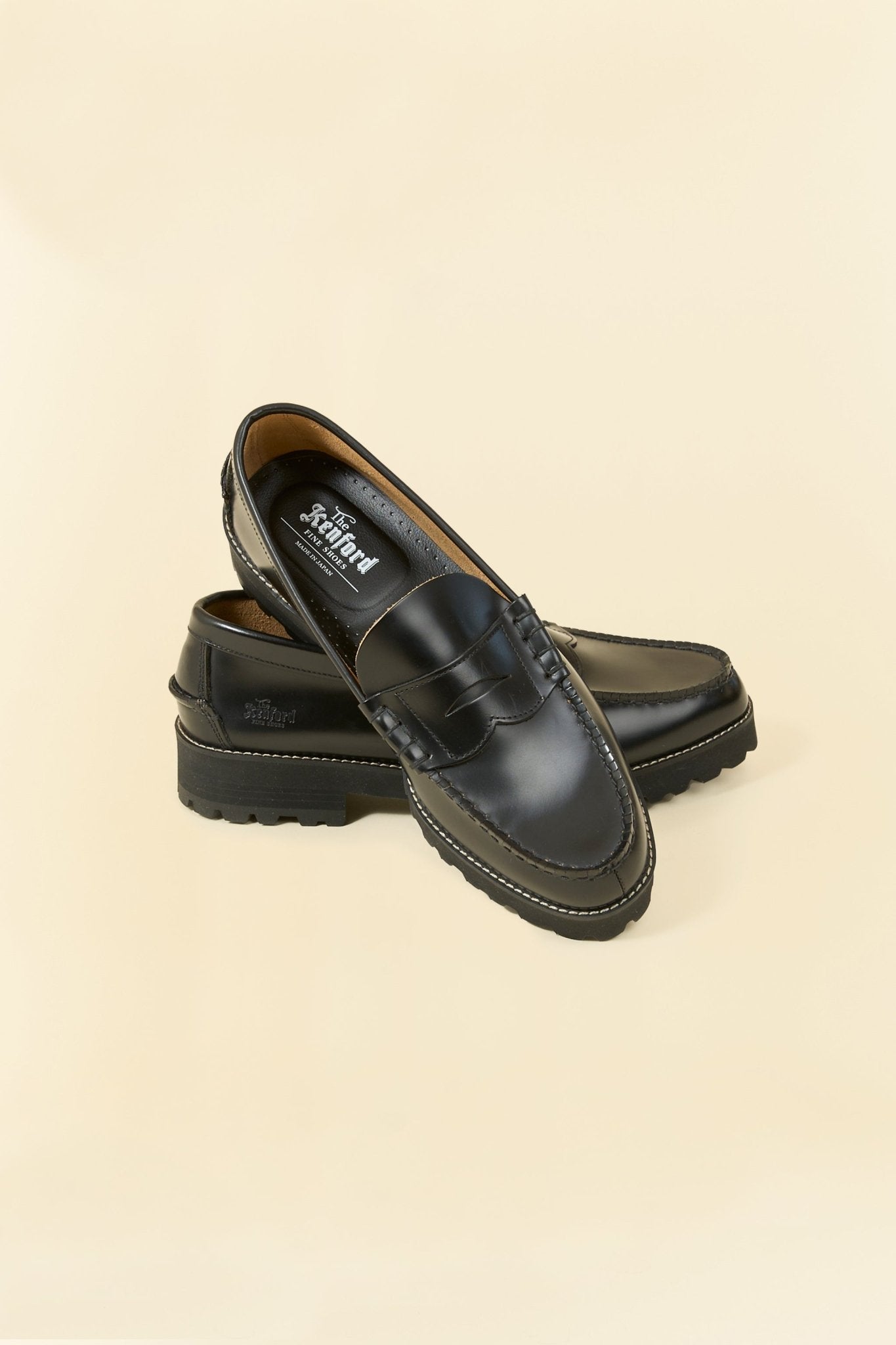 Kenford Shoes Tank Sole Loafer - Black - Kenford Shoes - URAHARA