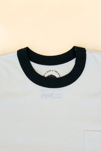 Rats Trim Pocket T-Shirt - White/Black