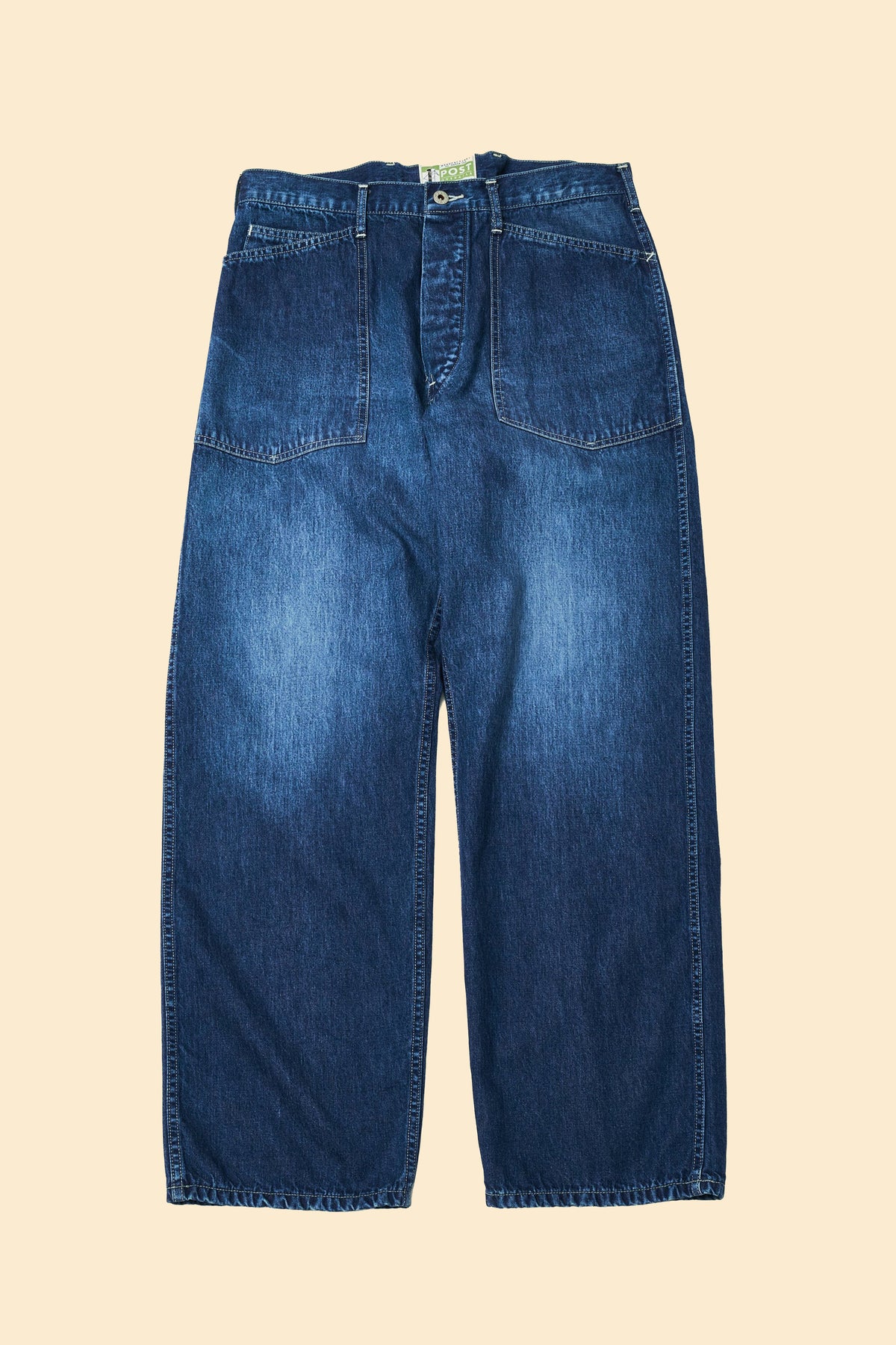 POST O'ALLS Army Pants - Indigo Worn Wash