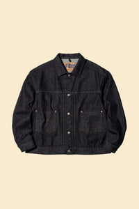 Radiall Classic 350 Top Trucker Jacket - Deep Black
