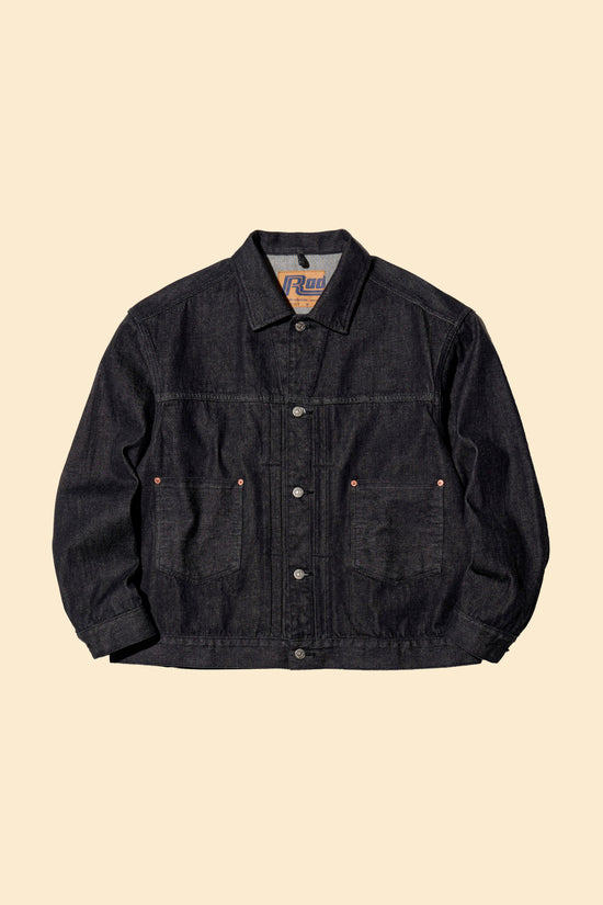 Radiall Classic 350 Top Trucker Jacket - Deep Black