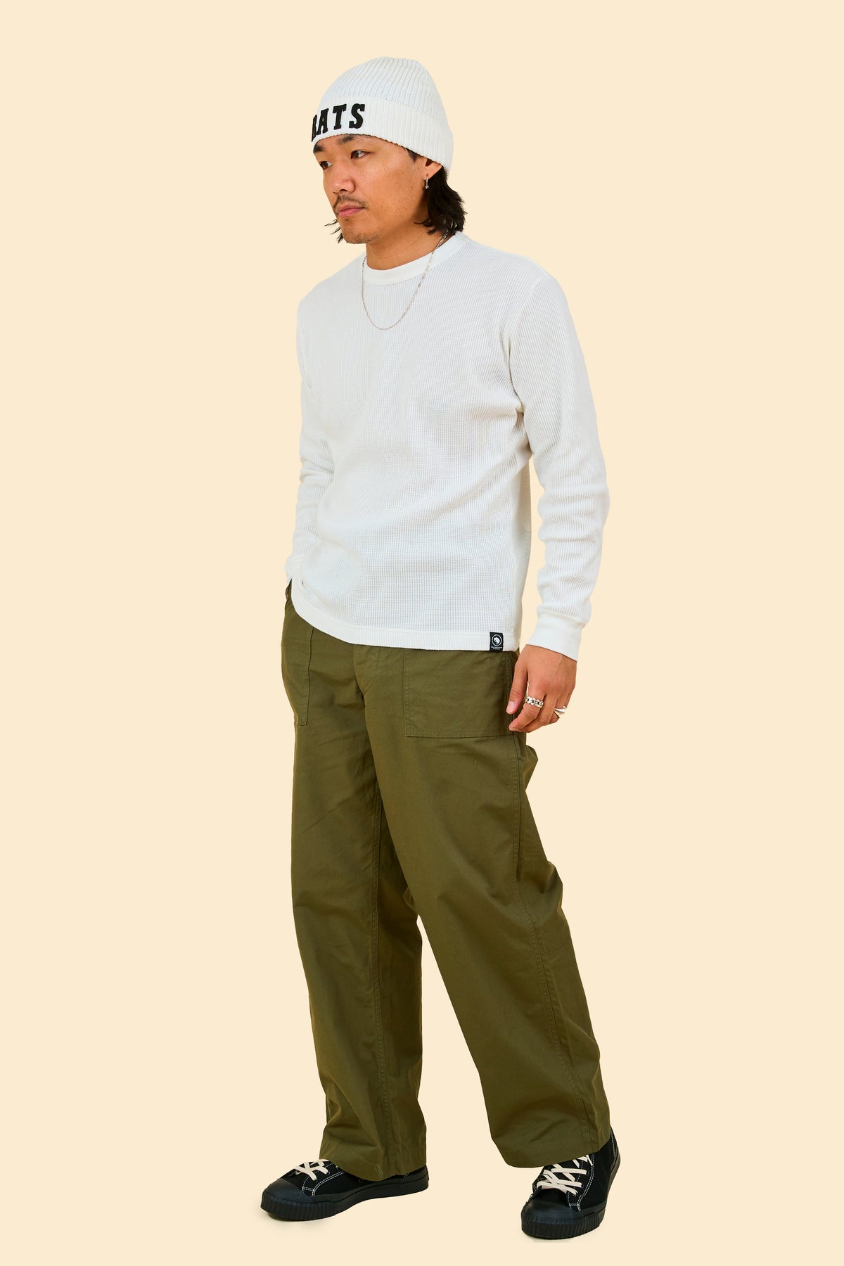 Rats Waffle Thermal - White