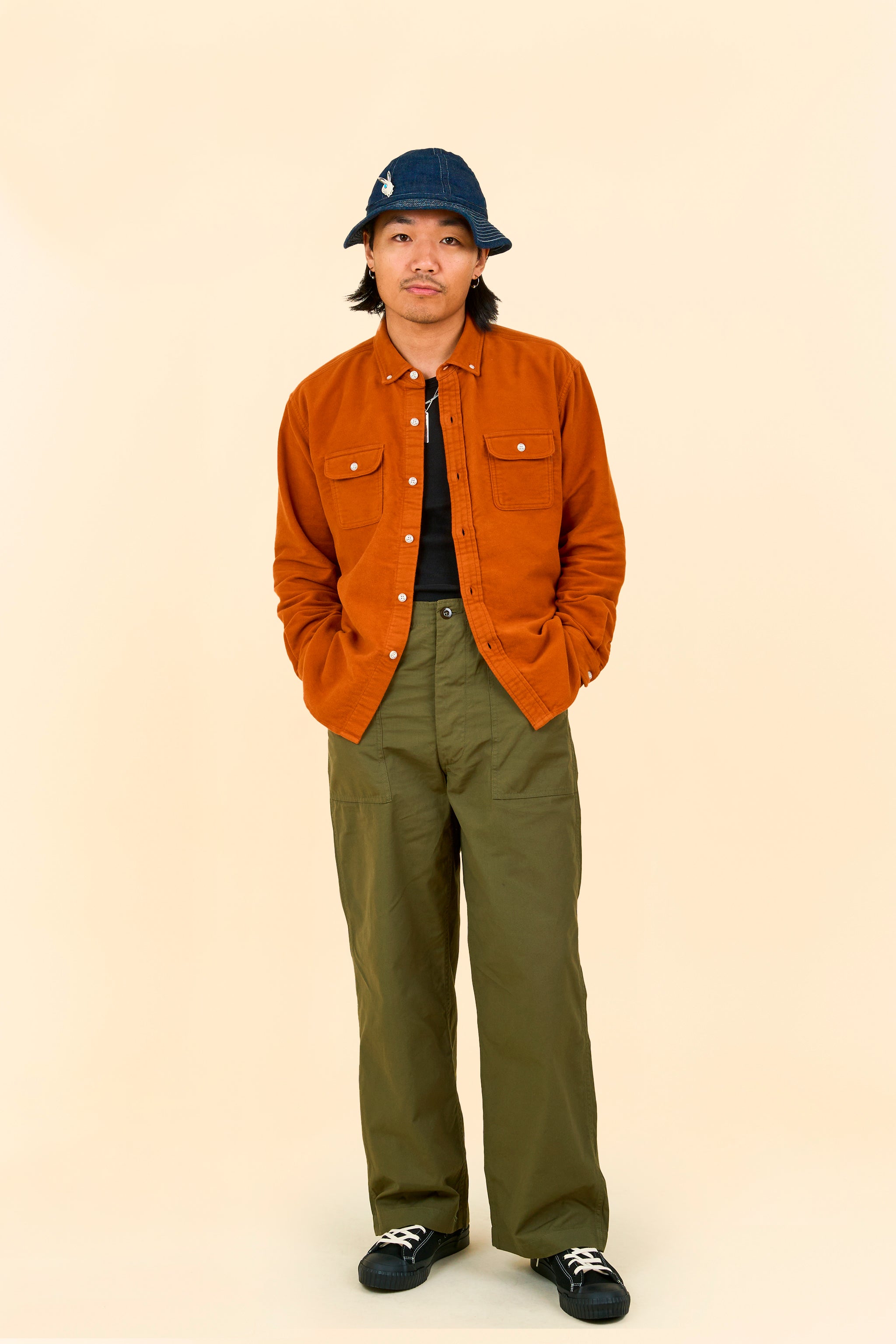 Rats Moleskin B.D Shirt - Orange – URAHARA
