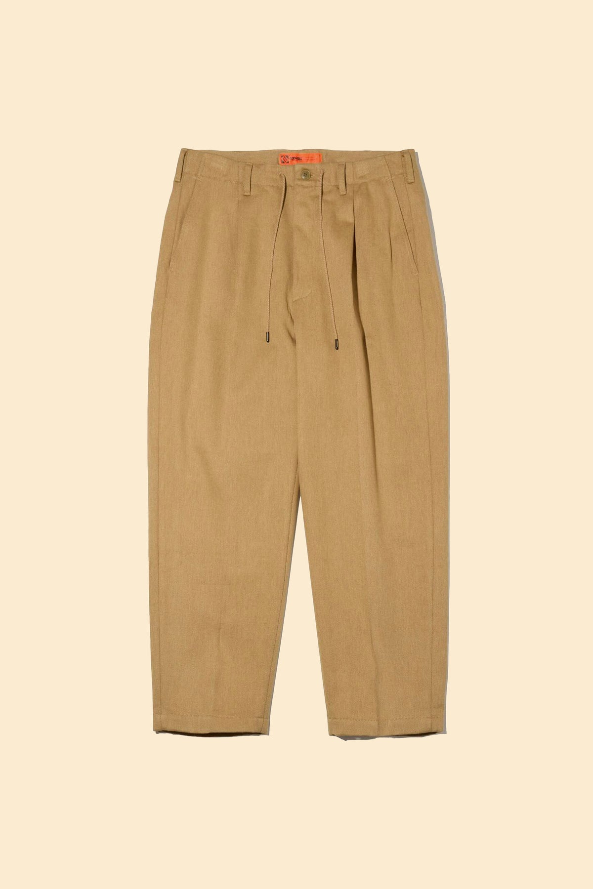 Radiall Fleetline Wide Fit Pleated Trousers - Sand Beige