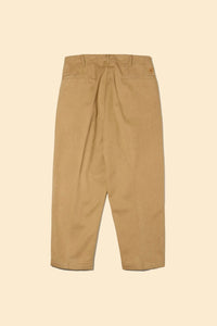Radiall Fleetline Wide Fit Pleated Trousers - Sand Beige