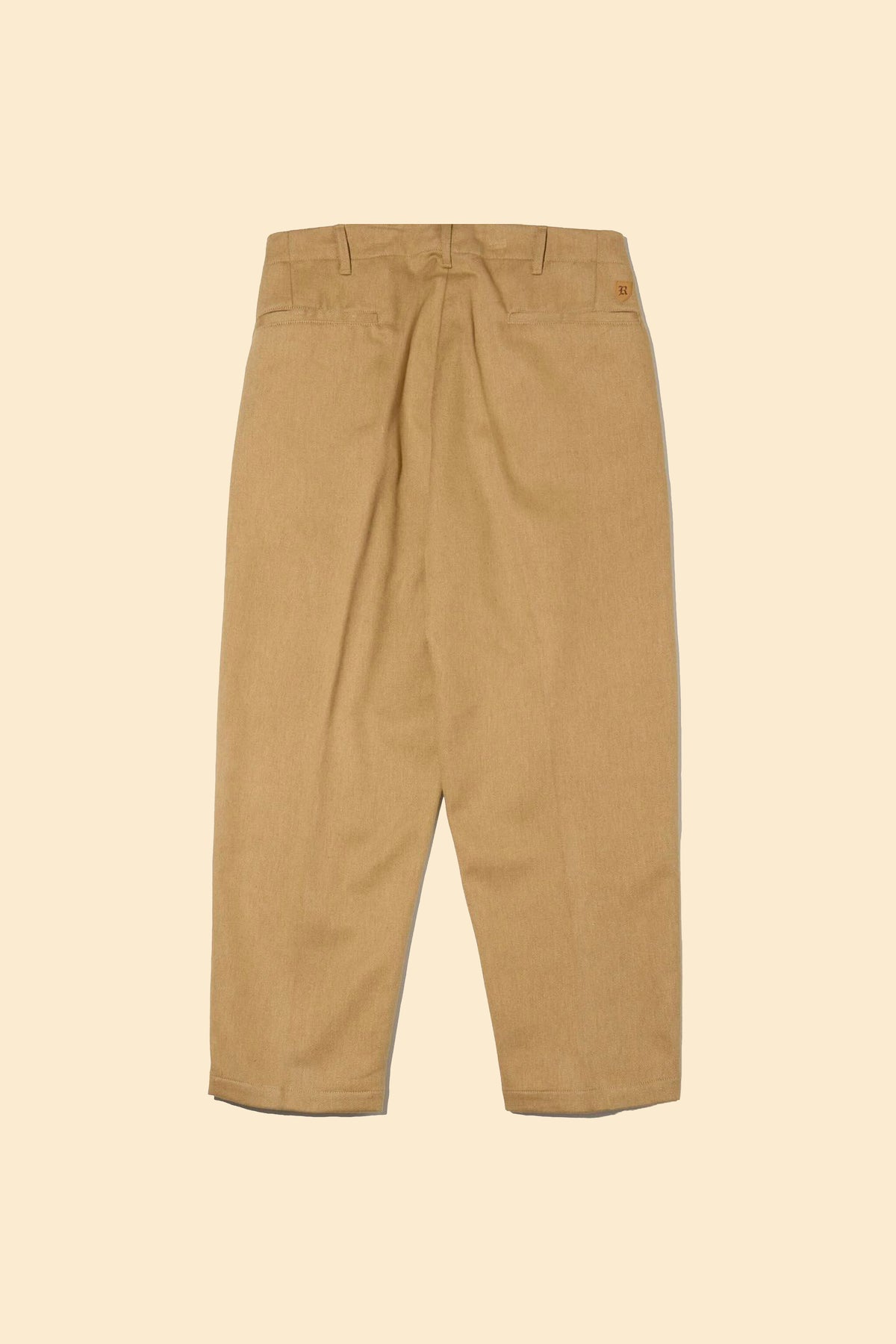 Radiall Fleetline Wide Fit Pleated Trousers - Sand Beige