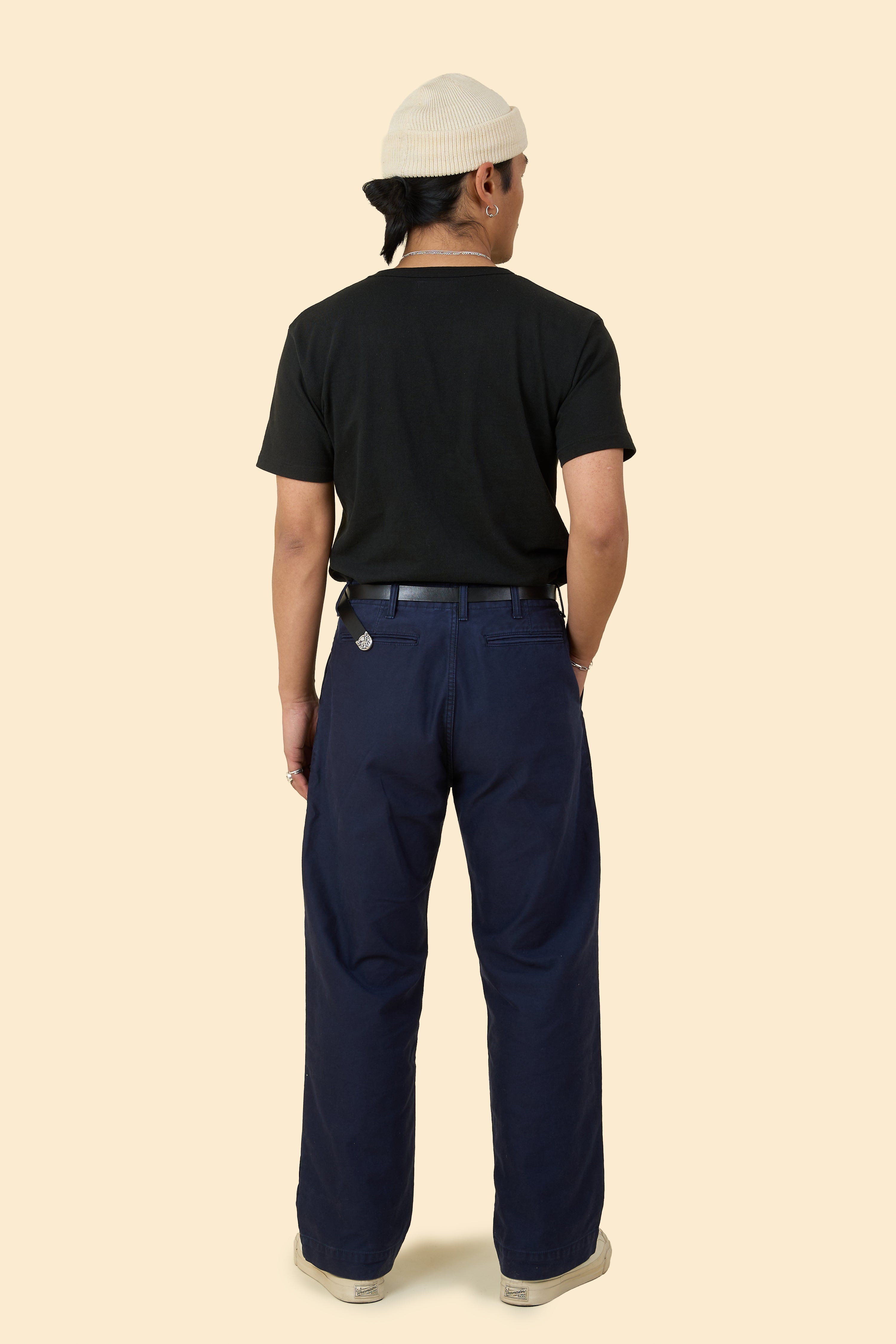 Japan Blue Jeans Wide Fit Trousers - Navy
