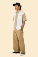 Radiall Fleetline Short Sleeve Shirt - Beige/Off White