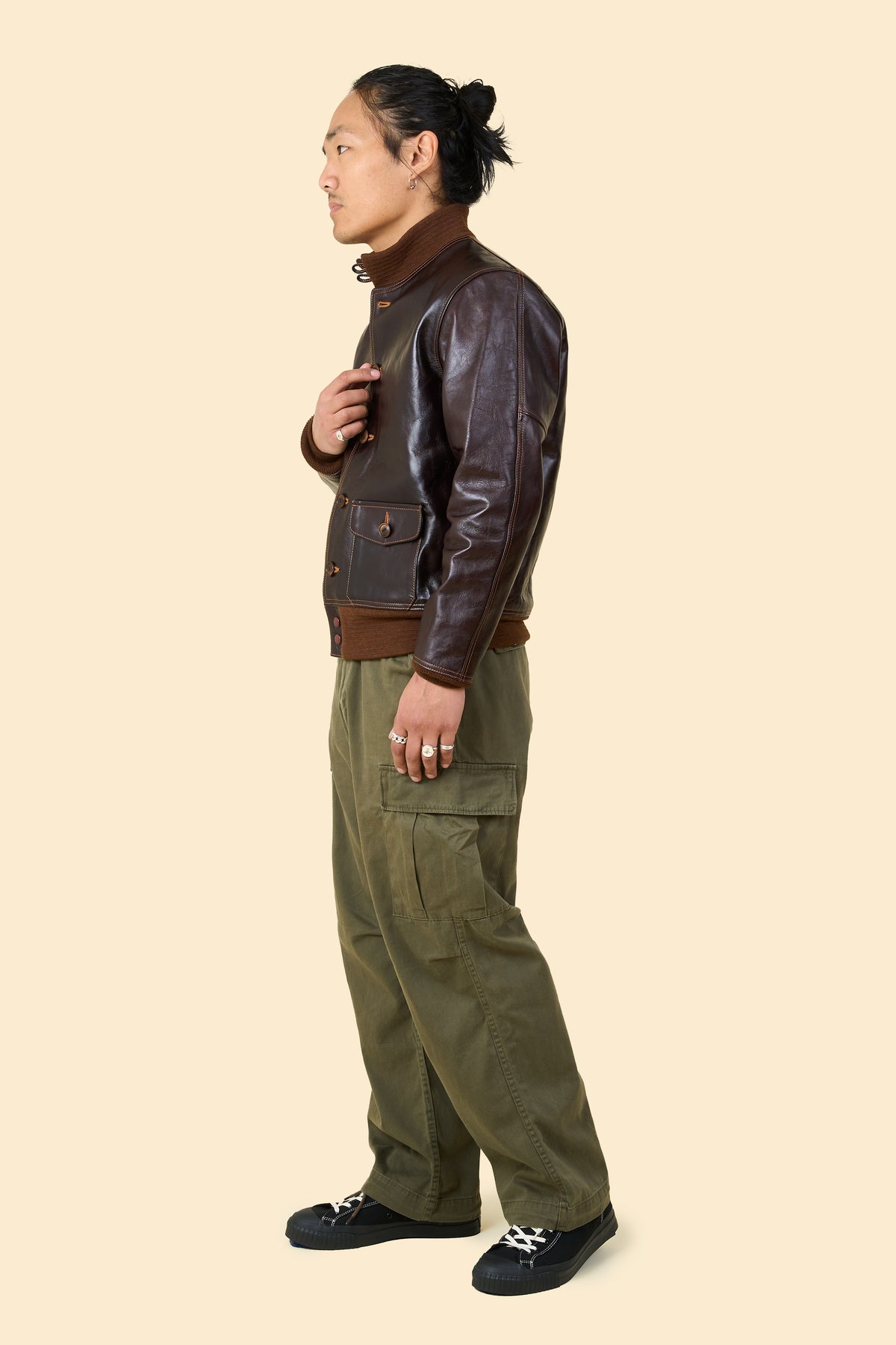 Double Helix Type A-1 Leather Flight Jacket