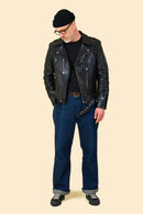 Double Helix Falconer Leather Riders Jacket