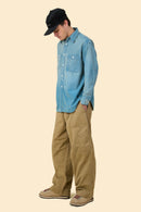 BOW WOW Solid Blue Chambray Shirt