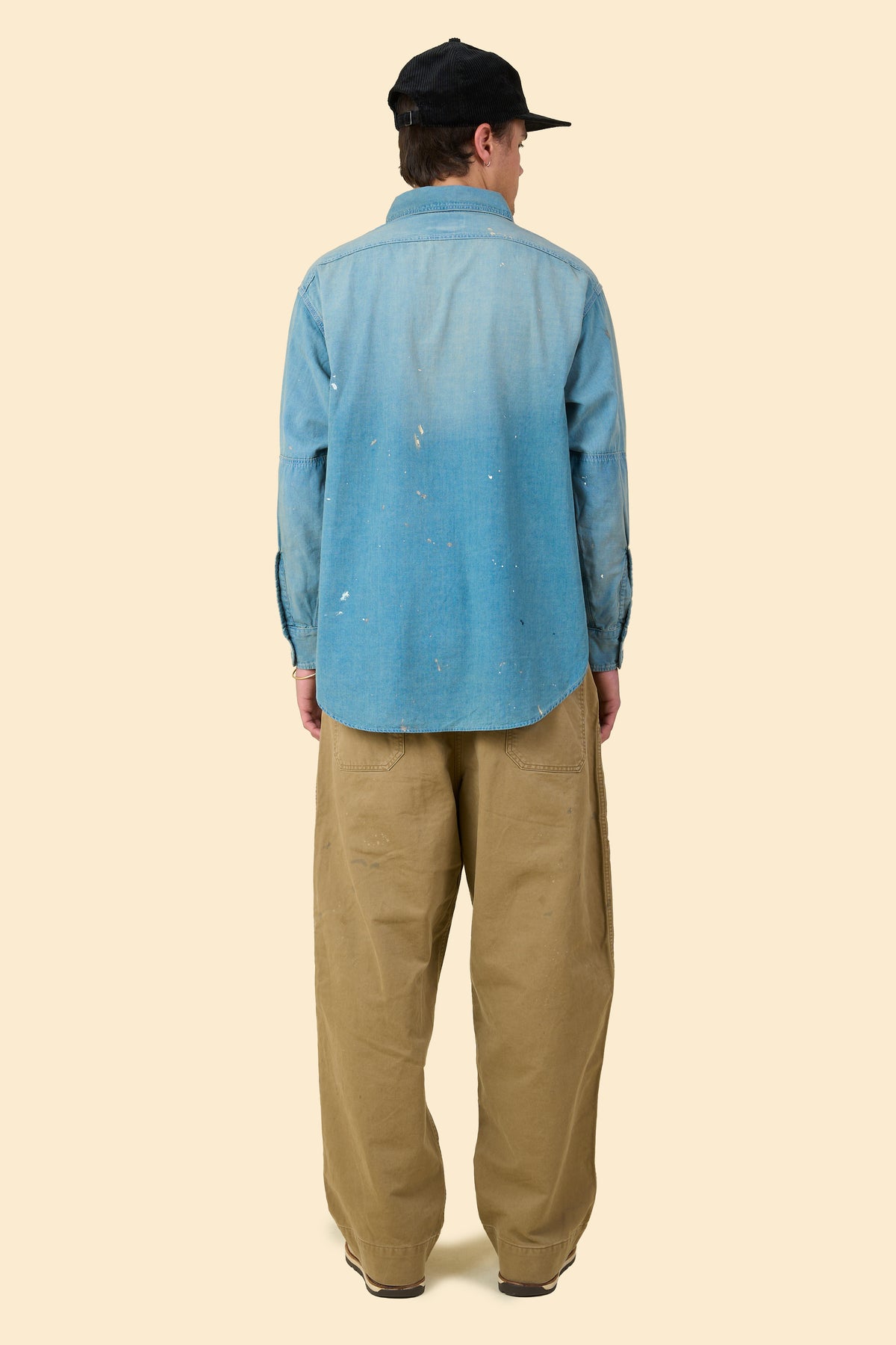 BOW WOW Solid Blue Chambray Shirt
