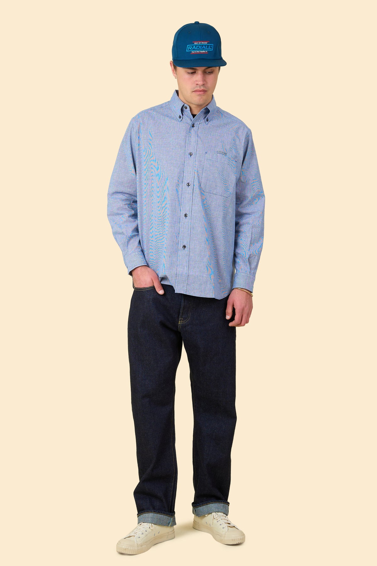 Radiall Integra Button Down Shirt - Blue