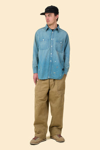 BOW WOW Solid Blue Chambray Shirt