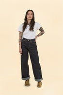 Women's MOMOTARO JEANS #410 Standard Wide Denim - 14.7oz
