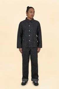 TCB Catface Jacket 10.2oz Denim - Black