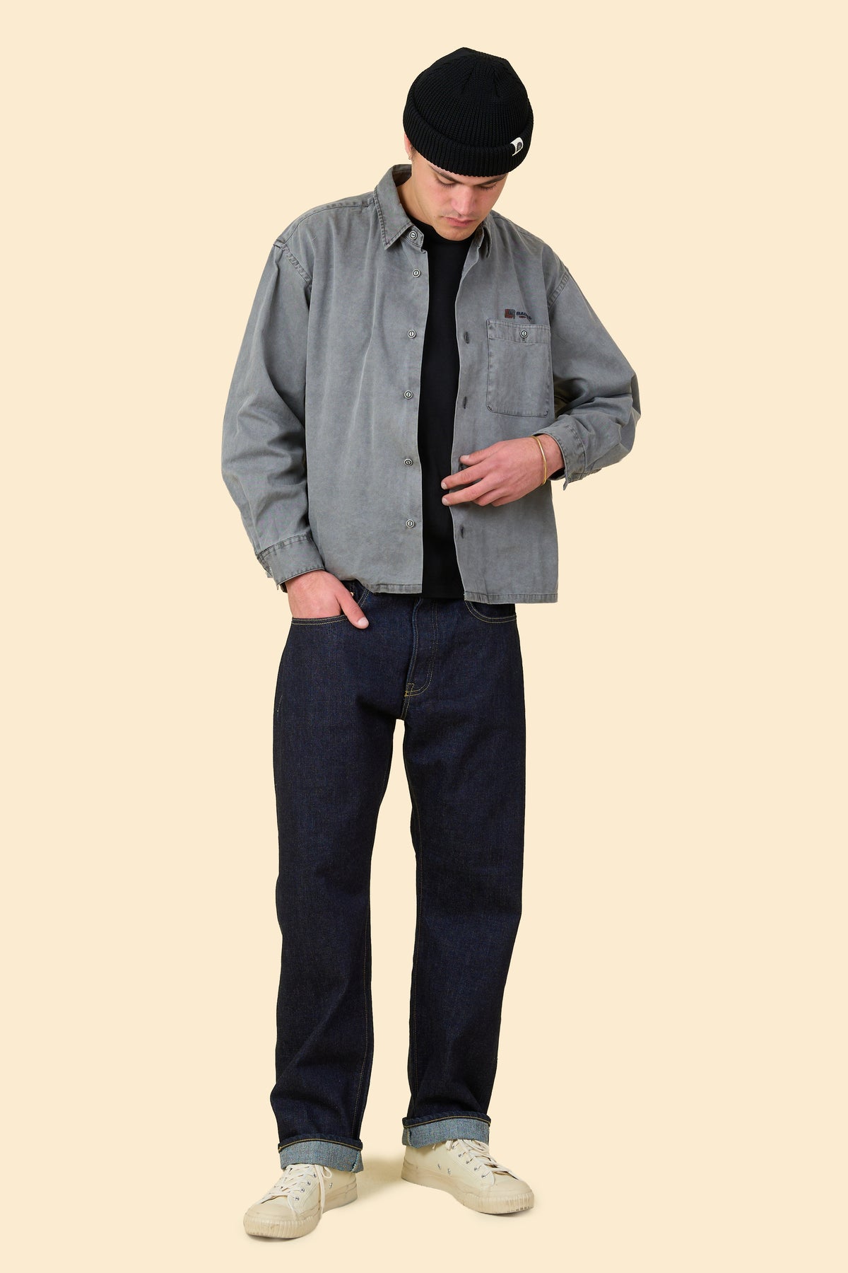 Radiall Lowlane Long Sleeve Shirt - Faded Black