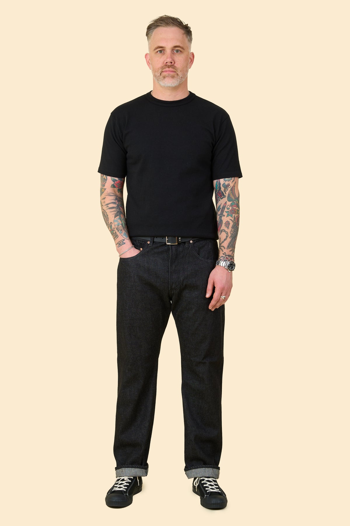 Radiall Kustom 350B Straight Fit Jeans - Deep Black